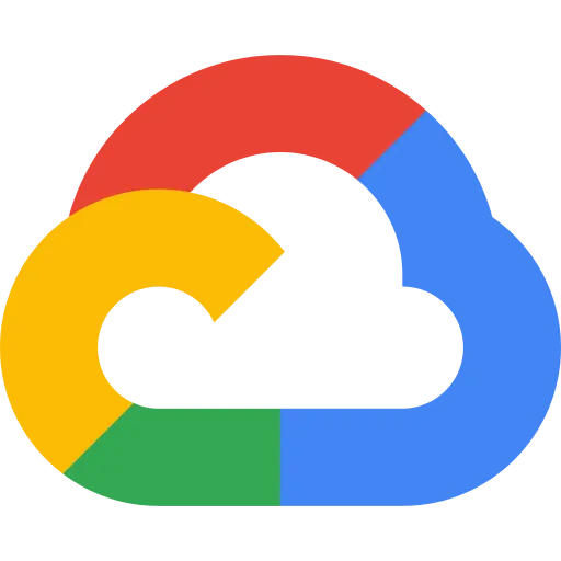 Multicolored cloud icon composed of red, yellow, green, and blue segments.